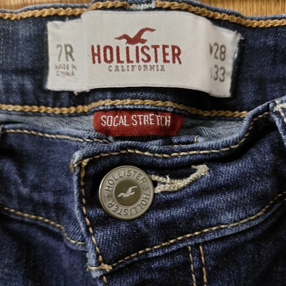 Hollister Jeans Socal Stretch Size 7 Regular - Picture 2 of 6